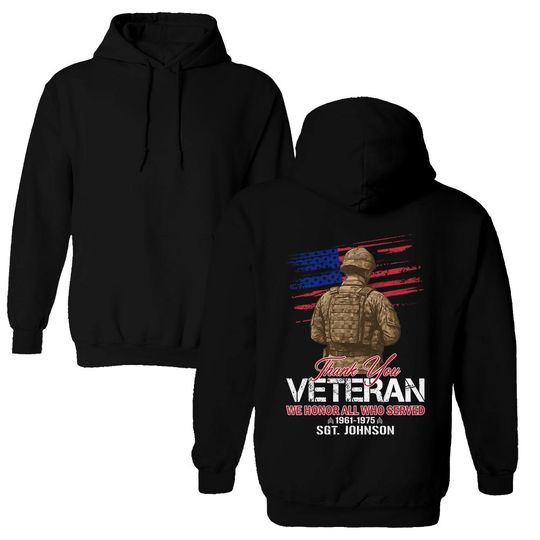 Thank You Veterans  – We Honor All Who Served Hoodie
