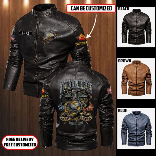 Failure Is Not An Option Leather Coat