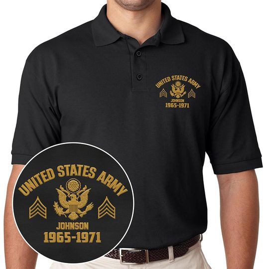 Customized U.S Veteran Polo Shirt