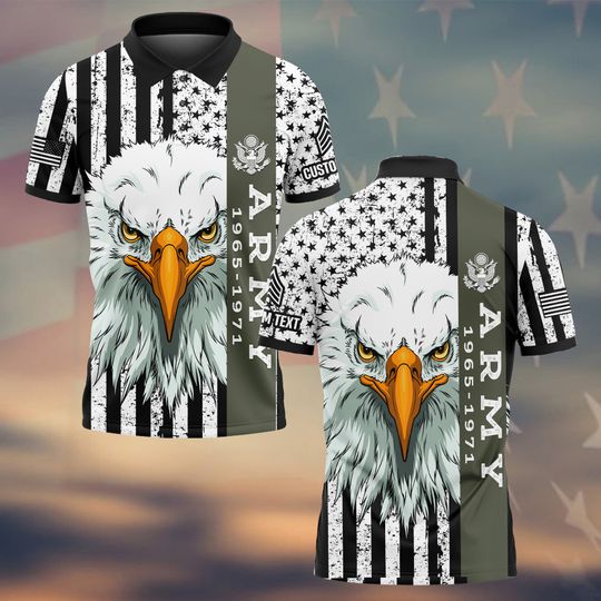 Customized Eagle U.S. Veteran – Polo Shirt