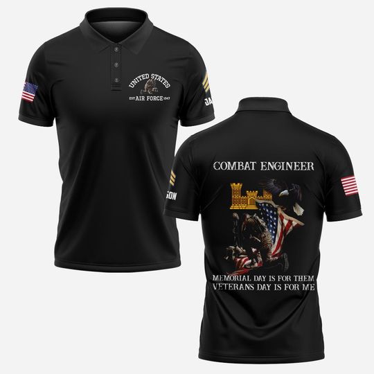 Memorial Day Is For Them Veterans Day Is For Me – Army Branches – Polo Shirt