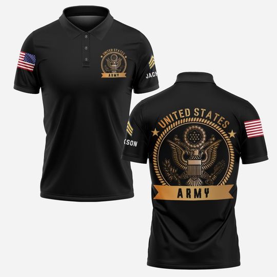 Customized United States Military – Polo Shirt