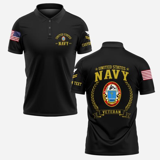 Customized Navy Ships – Polo Shirt