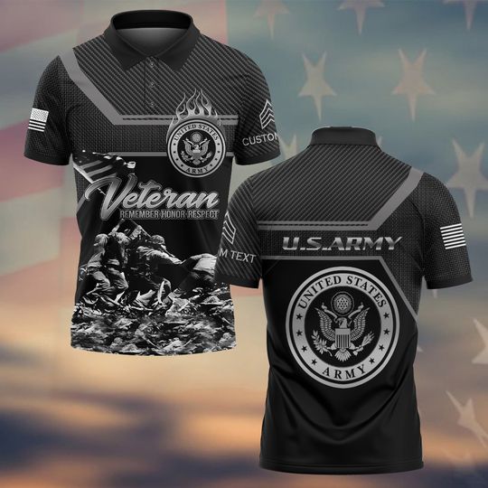 Customized U.S Veteran Honor The Fallen – Polo Shirt