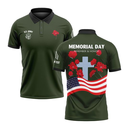 Memorial Day: Remember & Honor Our Veterans – Polo Shirt