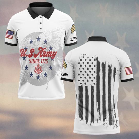 Customized U.S Veteran Polo Shirt