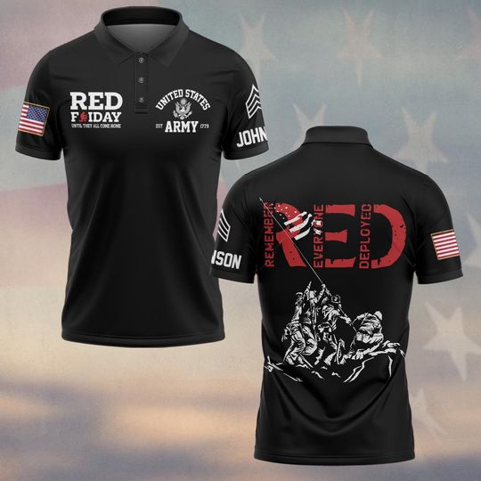 Red Friday – Until They All Come Home Polo Shirt