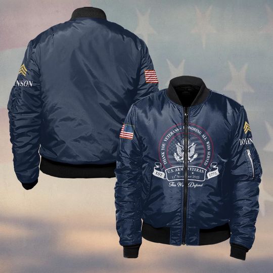 US Veteran Day 2025 Thank You Veterans – Honoring All Who Served Bomber Jacket