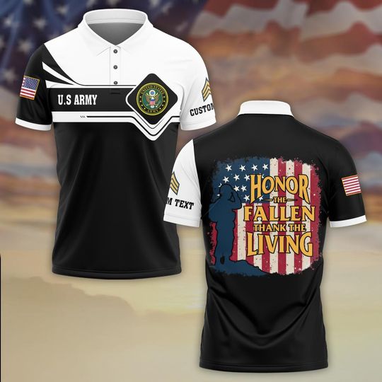 Honor The Fallen, Thanks The Living Polo Shirt