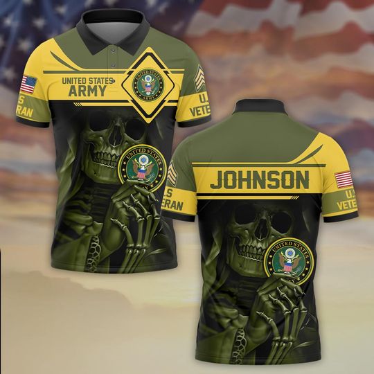 The Warrior’s Skull – Military Pride Never Dies Polo Shirt