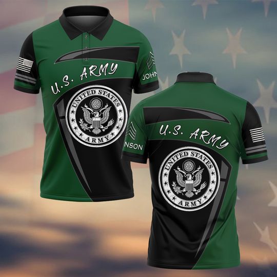 Customized U.S Veteran Polo Shirt