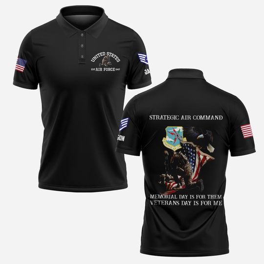 Memorial Day Is For Them Veterans Day Is For Me – USAF Command Polo Shirt