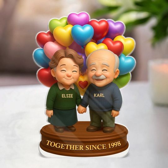 Custom Acrylic Plaque - Personalized Anniversary Wedding Gifts