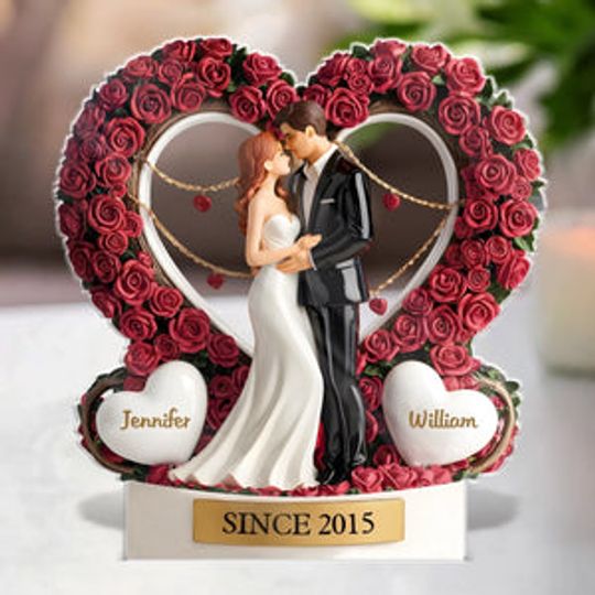 You And Me, Since Forever Began - Couple Personalized Custom Acrylic Plaque