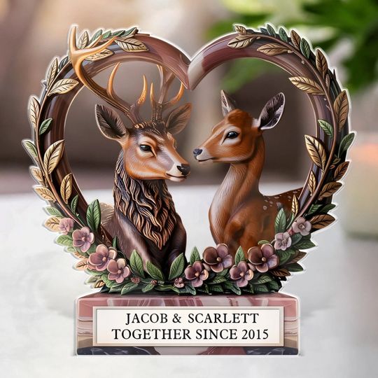 Every Chapter, Every Kiss, Every Year - Couple Personalized Custom Acrylic Plaque