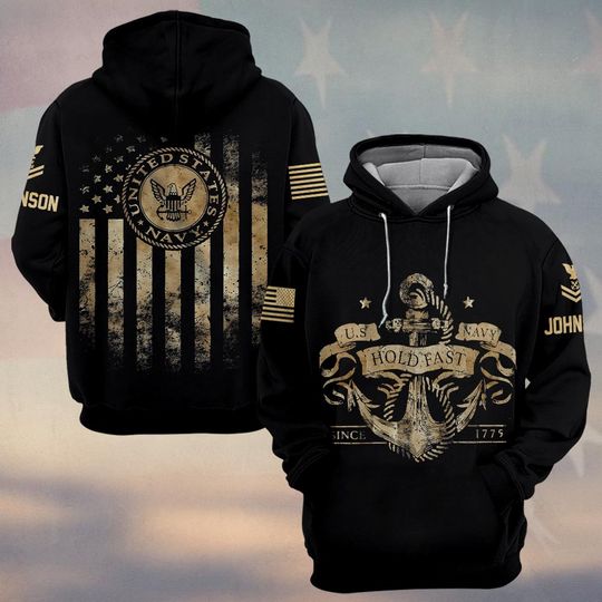 Customized U.S Navy 3D Hoodie