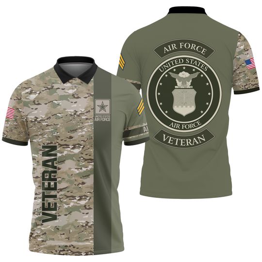 Personalized U.S. Veteran Polo Shirts