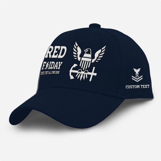 Customized US Navy Veterans Embroidered Baseball Cap