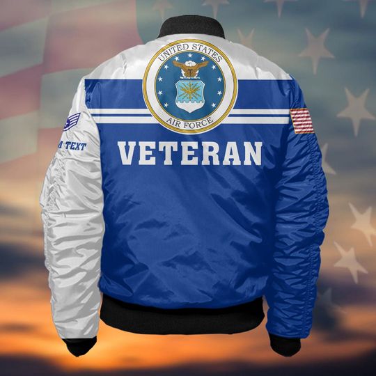 Customized U.S Air Force Veteran Bomber Jacket