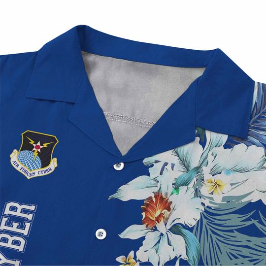 Customized United States USAF Command Hawaiian Short Sleeve Button Shirt