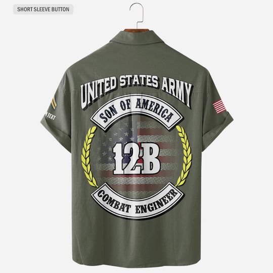 Customized Army MOS – Son Of America Hawaiian Shirt