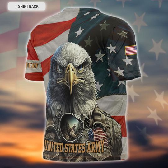 Customized U.S ARMY Eagle Soldier 3D shirt