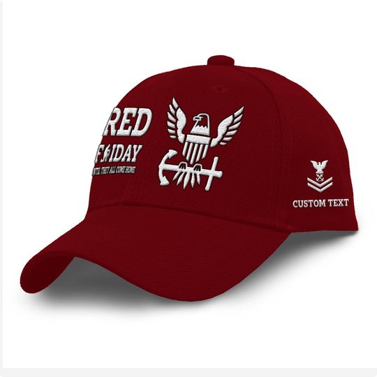 Customized US Navy Veterans Embroidered Baseball Cap