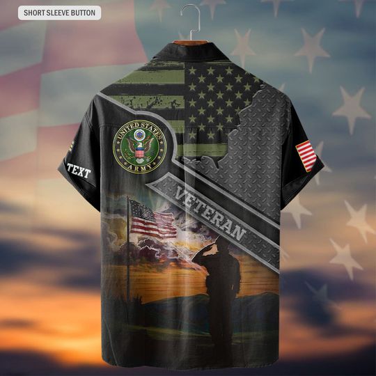 Customized Veteran Shirts Hawaiian Shirt