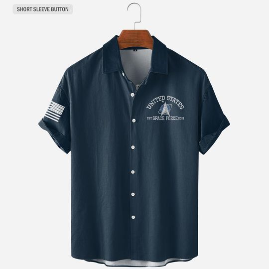 Customized United States Space Force Command Hawaiian Shirt