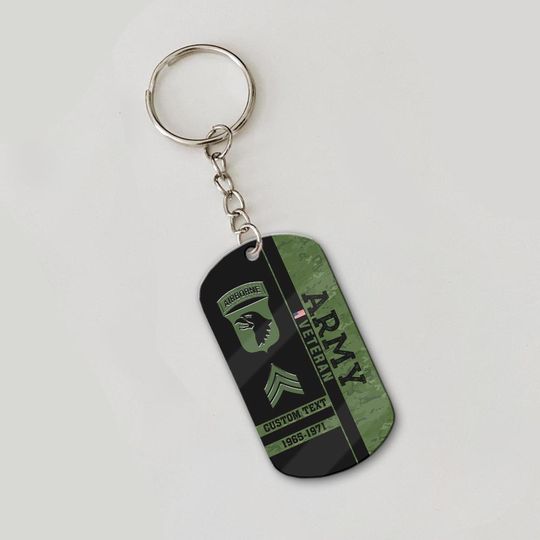Customized U.S Veteran acrylic keychain