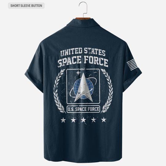 Customized United States Space Force Command Hawaiian Shirt