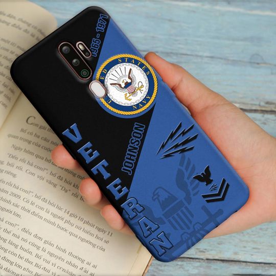 Customized US Navy Rating Veteran Proudly Served Phone Case