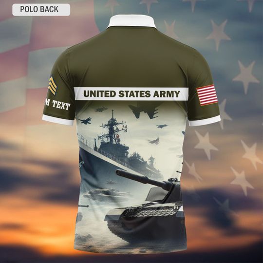Customized Veteran Polo Shirt