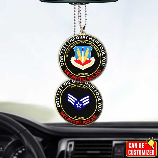 Customized USAF Command Don’t Let The Gray  Acrylic Car Ornament