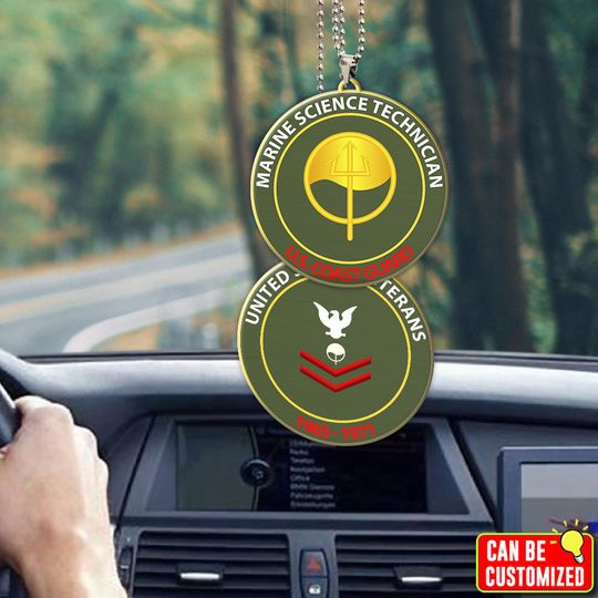 Customized Coast Guard Rating Acrylic Car Ornament