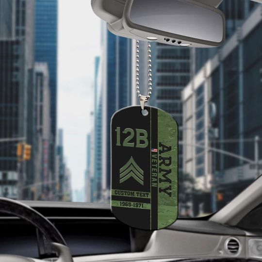 Customized&nbsp;US&nbsp;Army Mos Veteran Acrylic Car Ornament