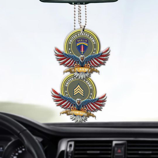 Customized Army Divisions Acrylic Car Ornament