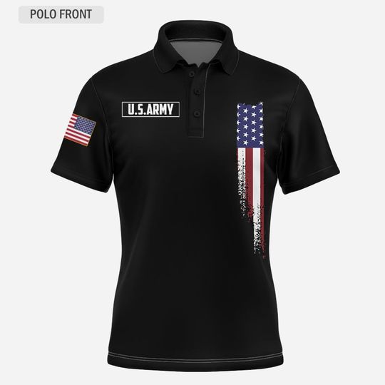 Personalized Army Veteran Template Polo Shirt – Gift for Veterans