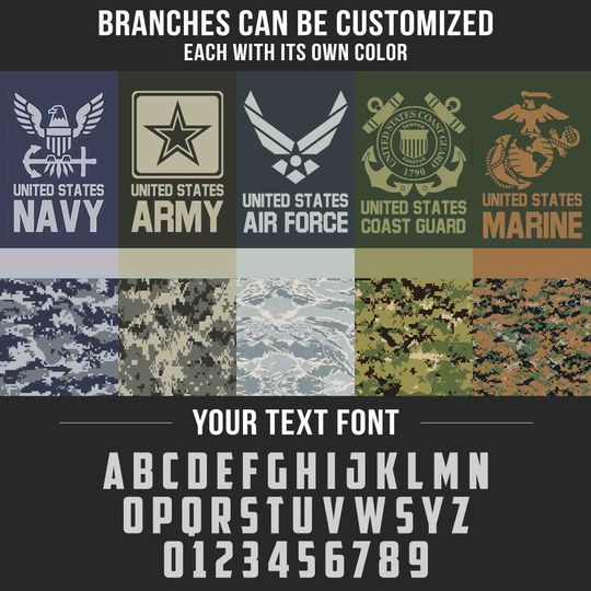 Customized U.S. Veteran Camouflage Polo Shirt