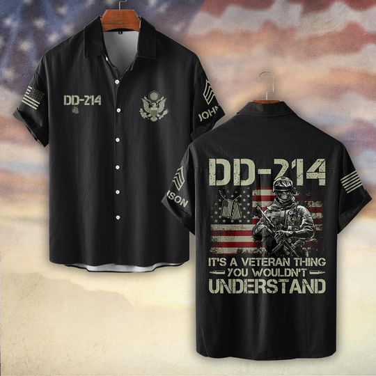 DD-214 It’s A Veteran Thing, You Wouldn’t Understand Hawaiian Shirt