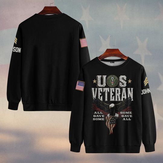 Customized U.S Veteran All Gave Some Some Gave All Sweater