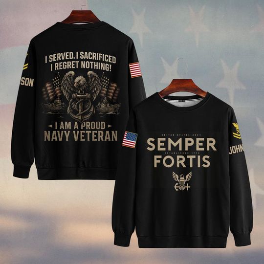 Customized U.S Navy Semper Fortis Sweater