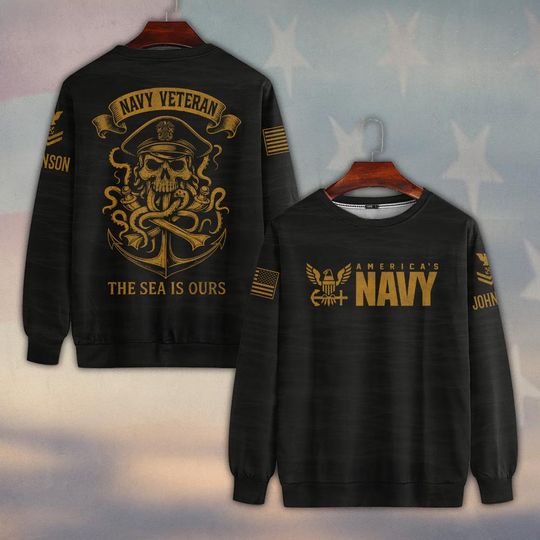 Customized U.S Navy The Sea Is Ours Sweater