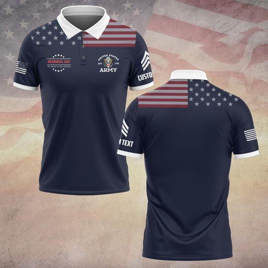 Customized Memorial Day In Honor Of Our Heroes Polo Shirt – Gift for Veterans