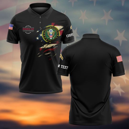 Customized Memorial Day In Honor Of Our Heroes Polo Shirt – Gift for Veterans