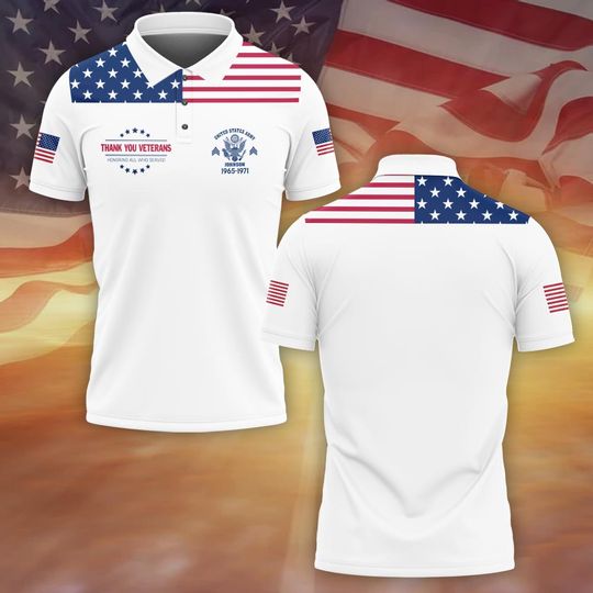 Customized Thank You Veterans Honoring All Who Served Polo Shirt – Gift for Veterans