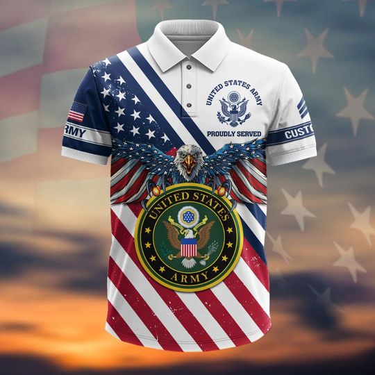 Customized US Military Polo Shirt