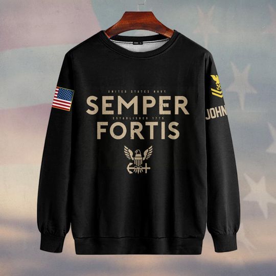 Customized U.S Navy Semper Fortis Sweater