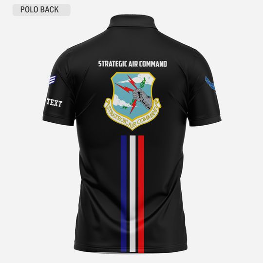 Customized USAF Command Polo Shirt – Gift for Veterans