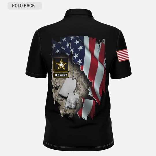 Personalized Army Veteran Template Polo Shirt – Gift for Veterans